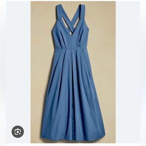 NWT | BANANA REPUBLIC | IVY COTTON MIDI DRESS | sz 6